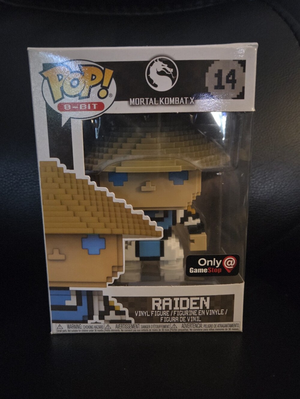 Funko Pop! 8-Bit Mortal Kombat Raiden Vinyl Figure Gamestop Exclusive